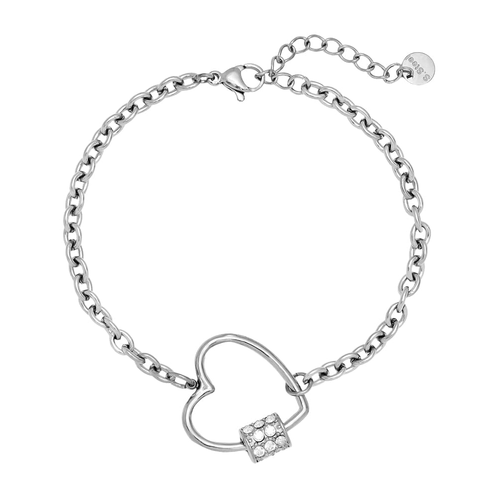Arm Gliederkette mit Karabiner und Zirkonia – Dein Statement-Piece