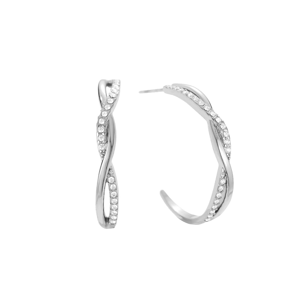 Infinity Creolen mit Zirkonia