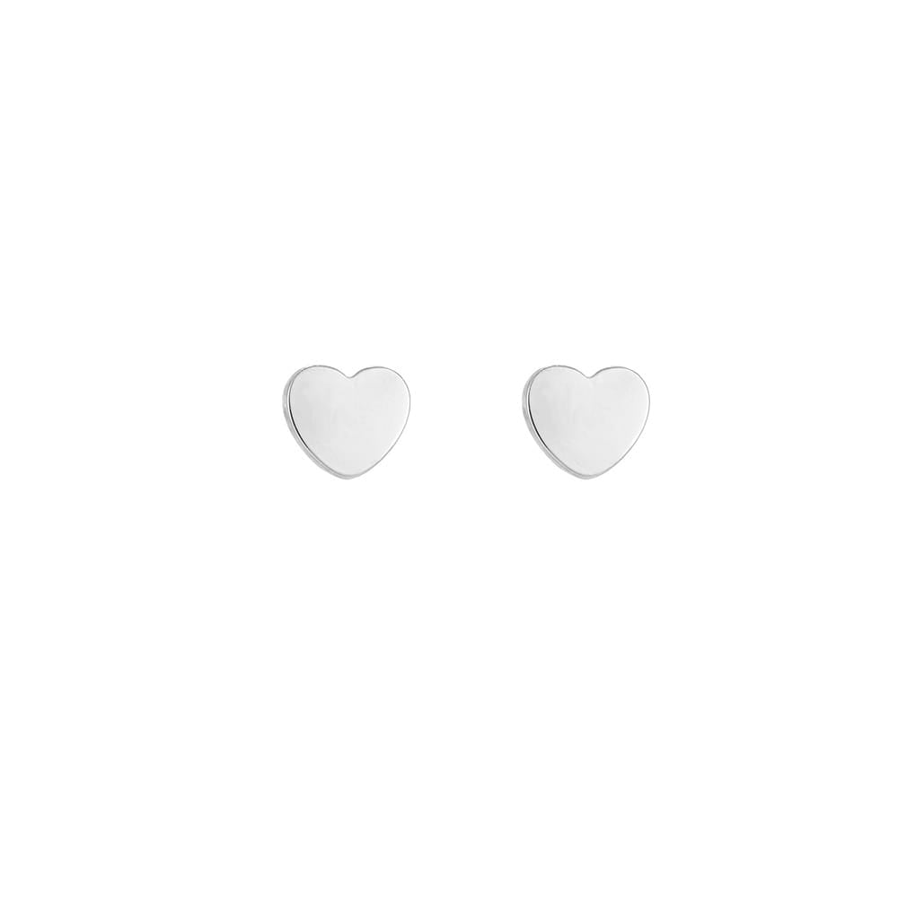 Minimalistische Herz-Ohrstecker