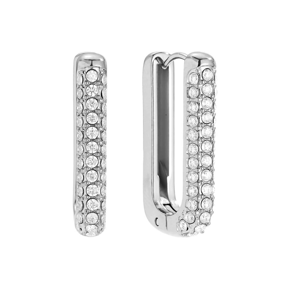 Pavé Creolen Ohrringe in Gold