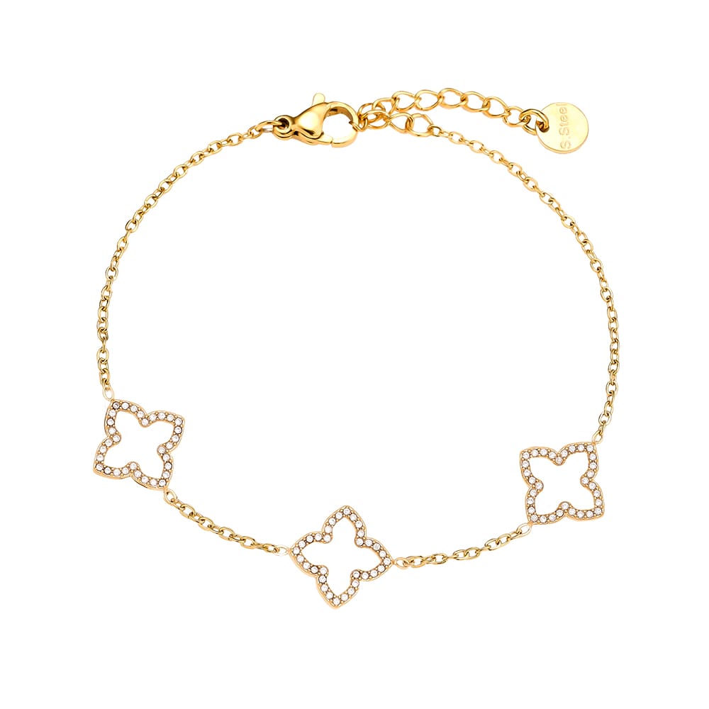 Kleeblatt-Armband – Offen