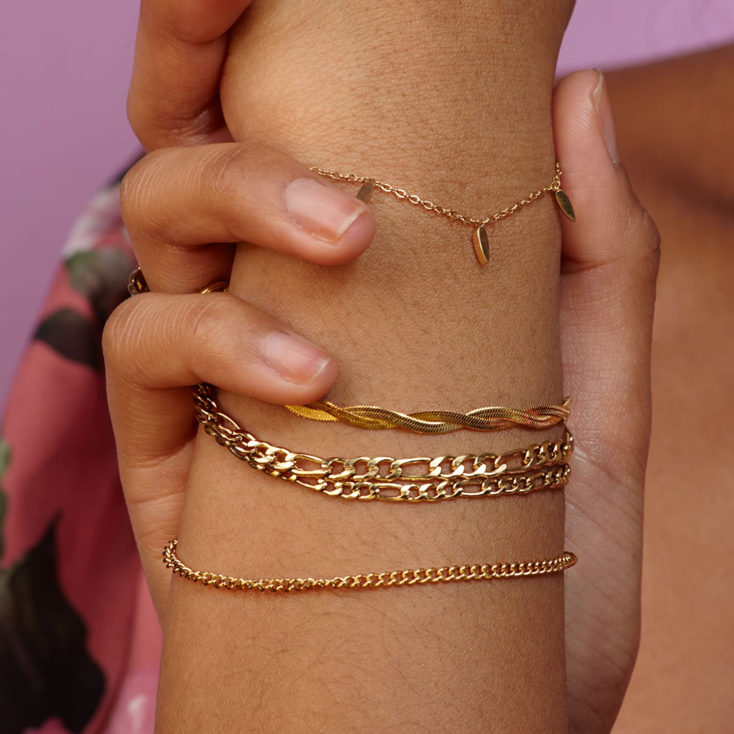 Twisted Herringbone Armband