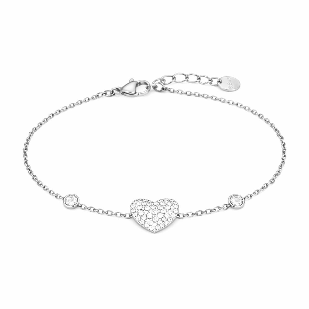 Herz-Armband mit Glitzer