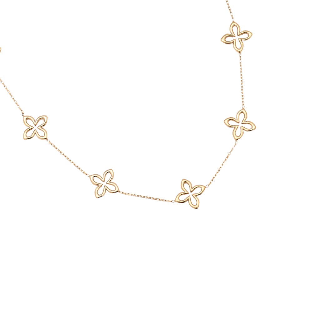 Blüten Station Halskette