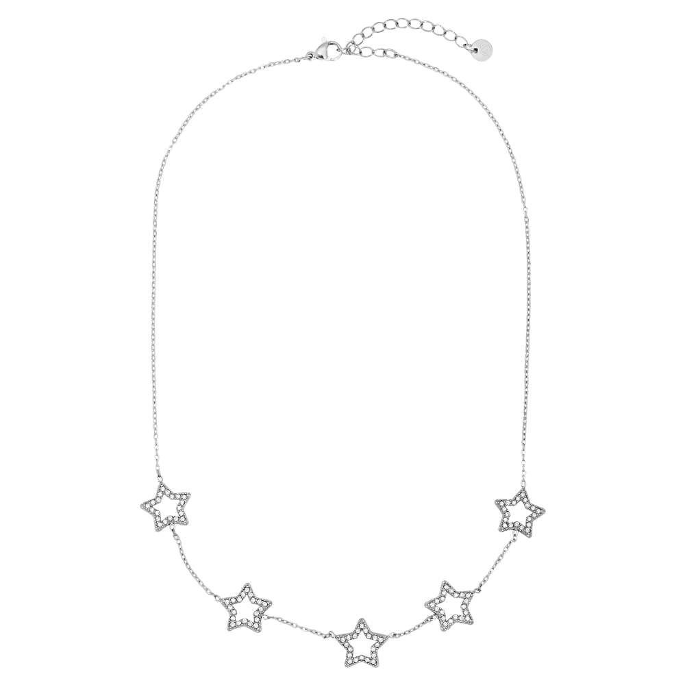 Halskette mit funkelnden Stern-Anhängern