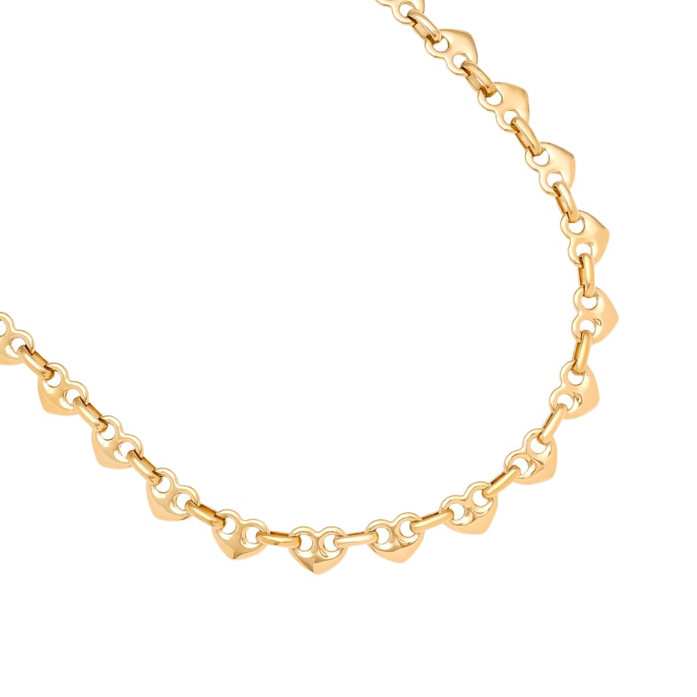 Herz-Glieder Choker Kette – Chunky Chain