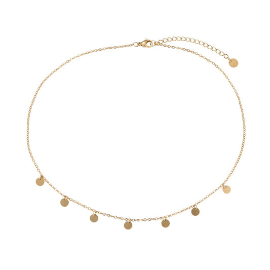 Plättchen-Choker Halskette