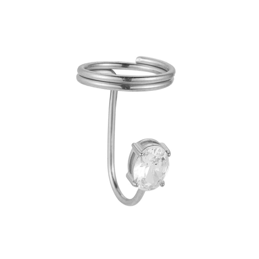 Nagelring mit Zirkonia-Stein