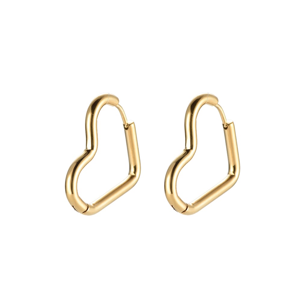 Herz-Creolen Ohrringe