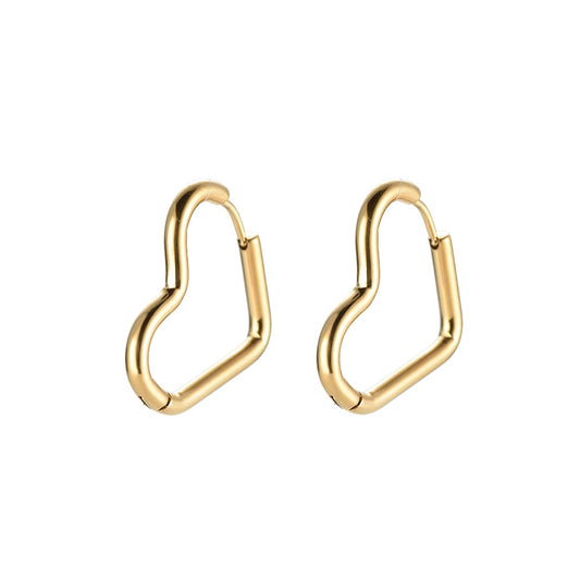 Herz-Creolen Ohrringe