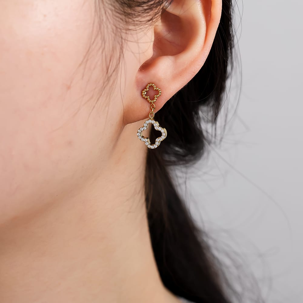 Kleeblatt-Ohrhänger