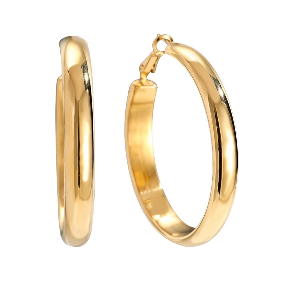 Goldene Creolen - Kreisform