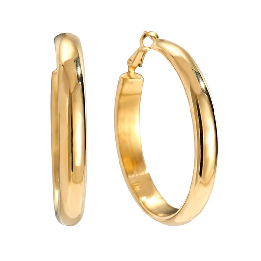 Goldene Creolen - Kreisform